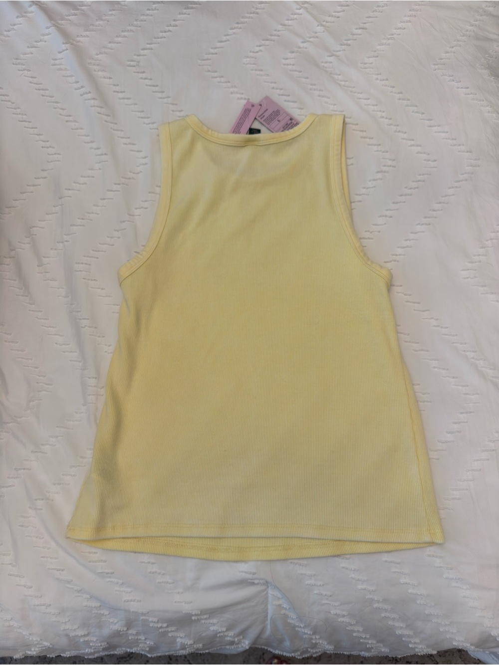 wild fable Pale Yellow Ribbed Tank Top - Picture 2 of 3